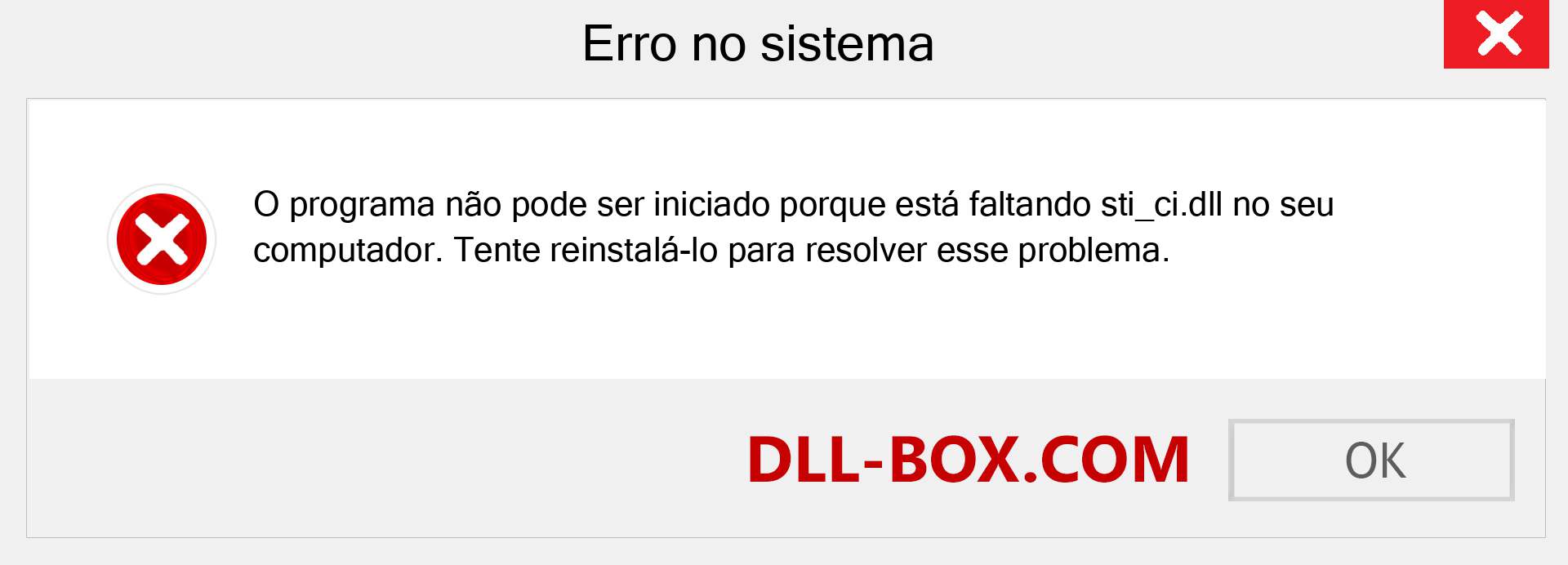 Arquivo sti_ci.dll ausente ?. Download para Windows 7, 8, 10 - Correção de erro ausente sti_ci dll no Windows, fotos, imagens